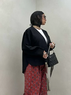 مانتو چاک‌دار 2 جیب