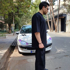 تیشرت %100 پنبه طرح پلنگ صورتی کد 103