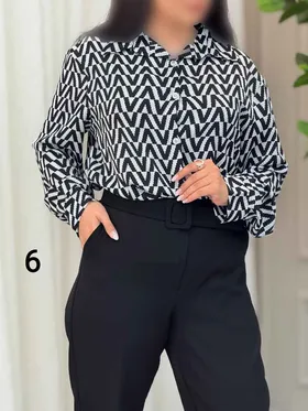 شومیز طرح دار آیسان