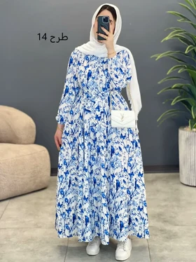 3163-پیراهن بلند نوردخت