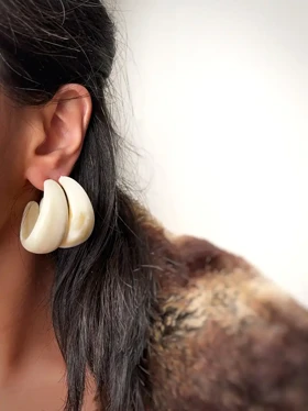 گوشواره های حلقه‌ای پاییزی