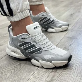 کتانی آدیداس ست مردانه زنانه اسپرت مدل climacool vento رنگ طوسی سفید