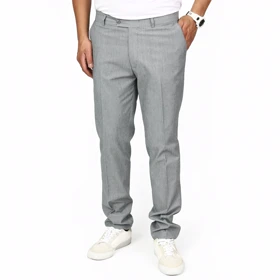 شلوار پارچه‌ای اسلیم فیت مردانه آریا مدل 3701692