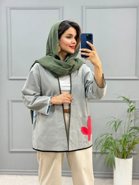 مانتو کتی تکه دوزی نهال