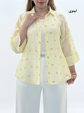 4322-شومیز پروانه ای