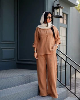 ست دوتیکه زنانه شومیز شلوار مدل هارنکا ⁩کد1038 (اصالت ضمانت)