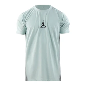 ست تیشرت و شلوارک اسپرت جردن مدل DS-4M1253 آبی روشن