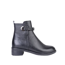 بوت چرم زنانه 260 زیپ و سگک