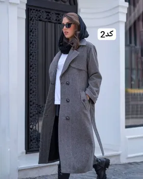 پالتو بلند پاییزه کد 2193