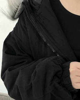 کاپشن آستردار مشکی کد 4381