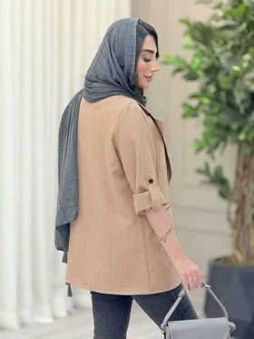 مانتو دو دکمه آینور