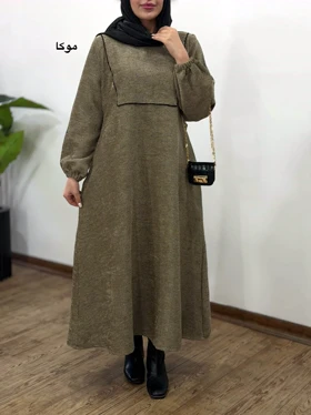 پیراهن مانتویی لمروز الیزا