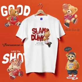 تیشرت طرح تدی Slam dunk