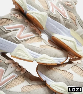 کفش کتانی زنانه طوسی گلبهی NEW BALANCE 9060