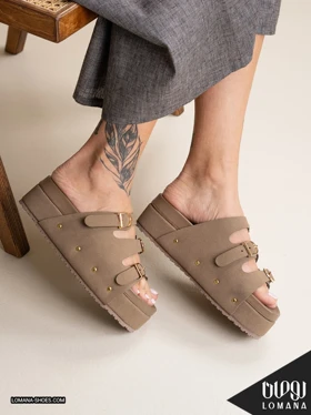 اسلیپر سه سگک لژدار لومانا - کد 2811