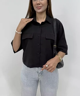 شومیز کراپ کد SV036 برند ردا