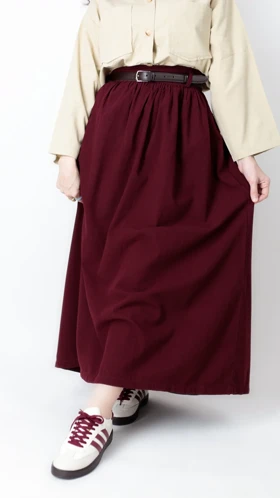 دامن چین‌دار لینن