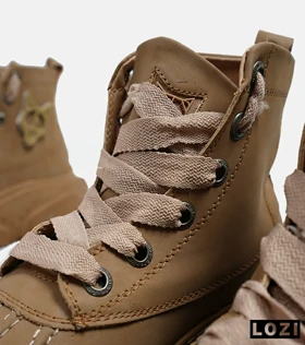 کفش کتانی ساق‌دار قهوه ای Naked Wolfe مدل 5424