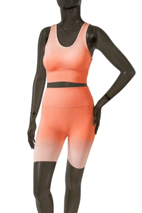 ست ورزشی زنانه بدنسازی سیملس گلبه ای SH