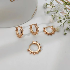 گوشواره حلقه‌ای طرح مدرن ژوپینگ کد 148