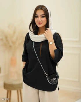 شومیز جلو بسته مدل مهر گل کد2208