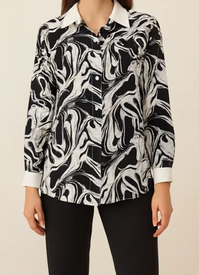 شومیز زنانه طرح دار الیزه