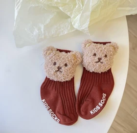 جوراب بچگانه نیم ساق وارداتی طرح تدی