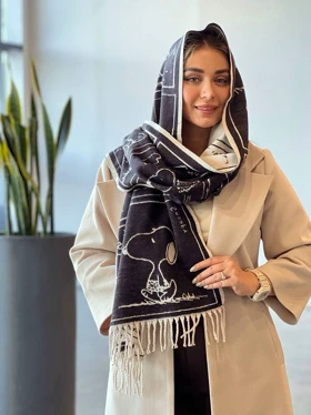 شال اسنوپی (مشکی)