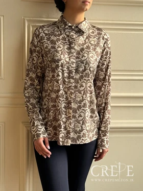 شومیز یقه مردانه طرحدار