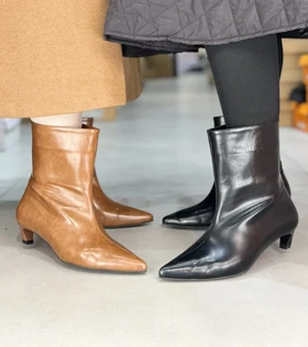 713 - نیم بوت پاشنه دهنه باز آنجل 713