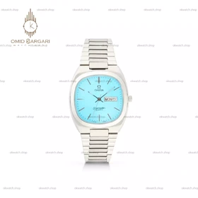 ساعت مچی امگا سیمستر نوستالژی بند سیلور صفحه تیفانی Omega Seamaster