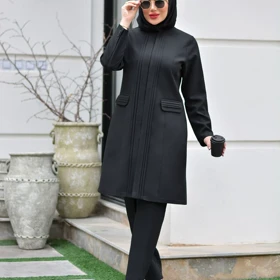 کت و شلوار اداری سایزبزرگ مدل لاوین کد 80284