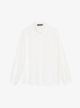 شومیز زنانه کرپ الیزه یقه مردانه 30111