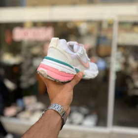 کتانی نایک V2K سفید صورتی کد 6195