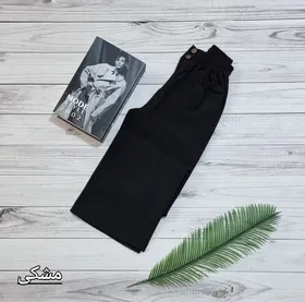 حراج شلوار نیم بگ کتان زنانه