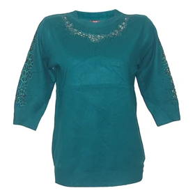 بلوز بافت گپ ترک مجلسی کار شده