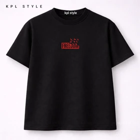 تیشرت باکسی نخ پنبه طرح صلح | پارچه بادوام | کد 1450