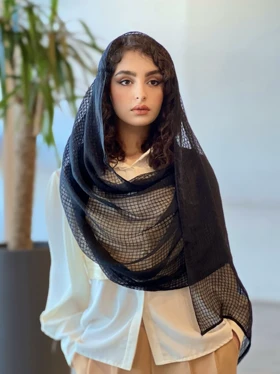 شال مشکی کد1495