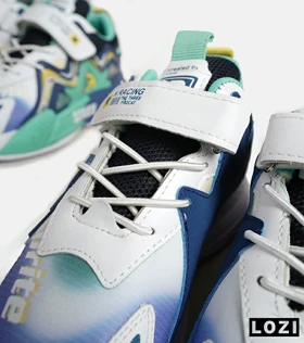 کفش کتانی بچه گانه سفید آبی سبز 23 NIKE AIR JORDAN