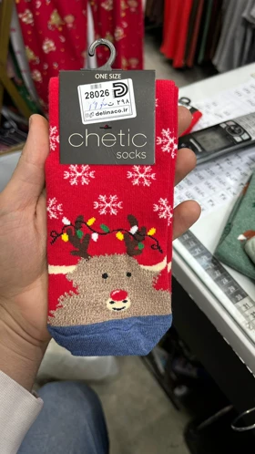 جوراب چتیک ساق‌دار زنانه طرح دار chetic