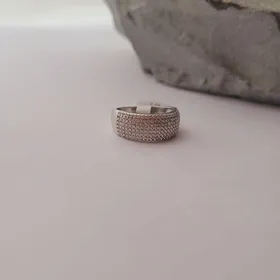 حلقه جواهری Pave فول نگین