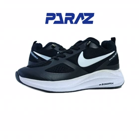 کفش اسپرت و رانینگ برند نایکی nike مدل گاید مشکی سفید | کفش اسپرت و رانینگ پسرانه و دخترانه برند نایکی nike مدل گاید مشکی سفید کد 369