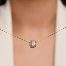 پلاک فول نگین تماما مخراج کاری شده از برند ژوپینگ