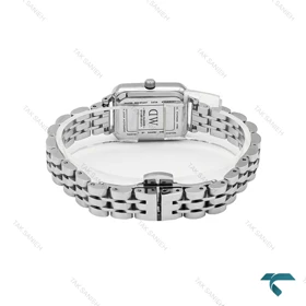 ساعت DW زنانه مستطیلی استیل صفحه سبز DW-6187-L