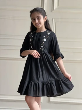 پیراهن جلو گلدوزی