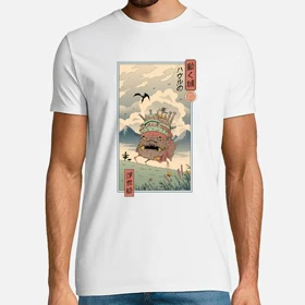 تیشرت قلعه متحرک هاول تیشرت انیمه howl's moving castle کد 36620
