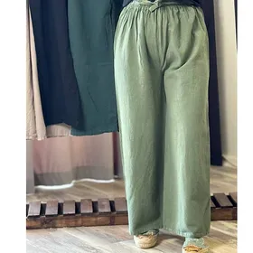 شلوار الیاف طبیعی زنانه