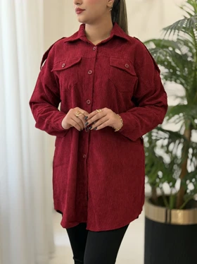 مانتو مخمل کبریتی کد2462