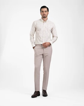 ام کی کالکشن پیراهن آستین بلند mk-22459-cream