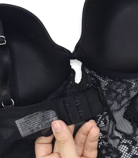 بادی فانتزی کاپ‌دار جک دار فنردار دانتل و توری نگین‌دار Neev نیو کد Kiss مشکی Black